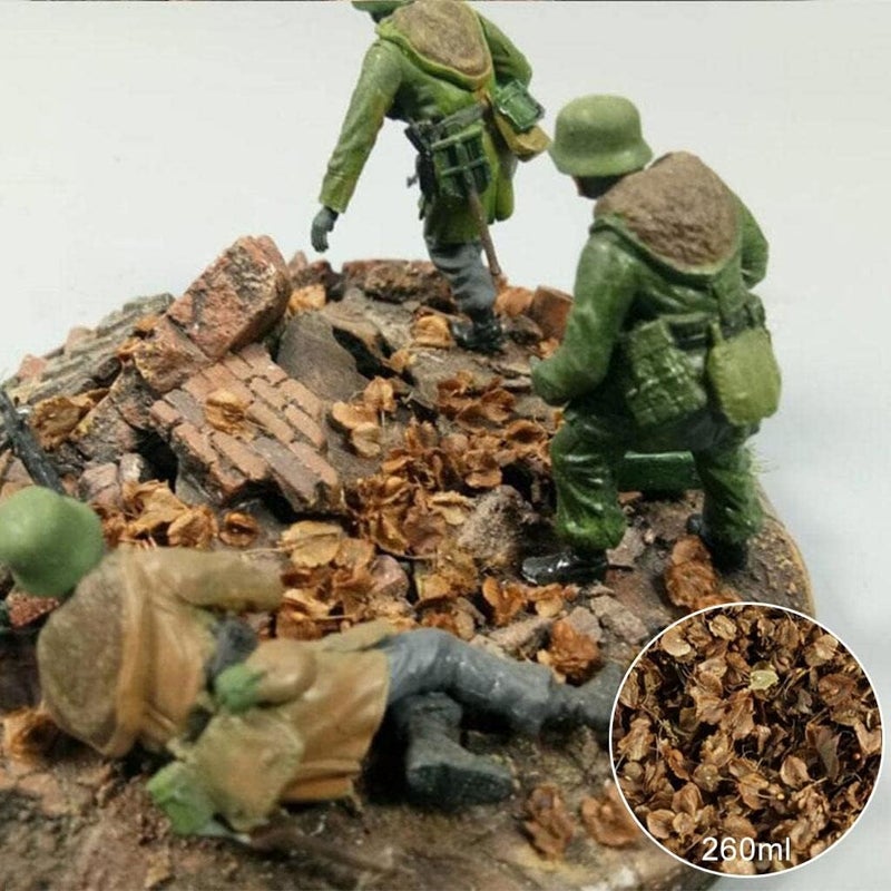 كلاراكو أوراق مصغرة، نموذج مصغر ثابت لسكك حديدية، مواد بناء مناظر طبيعية للحدائق، تصميم طاولة، ديكور مناظر طبيعية، زجاجة 260 مل - Image 5