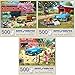 Bits and Pieces Value Set of 3 Jigsaw Puzzles by Kevin Walsh 500 18x24 Our Favorite Spot T Bird Summer A Stop at The Stables - Image 2