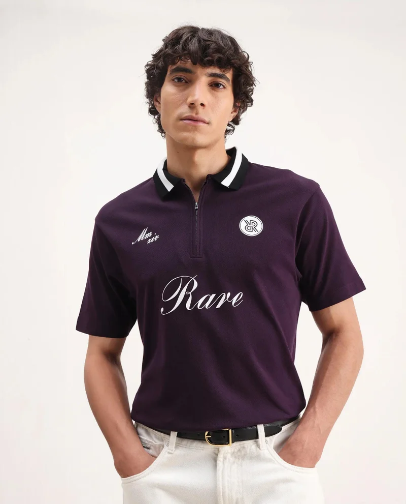 Rare Rabbit Men's Graphic Embroidered Polo