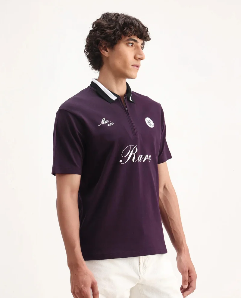 Rare Rabbit Men's Graphic Embroidered Polo