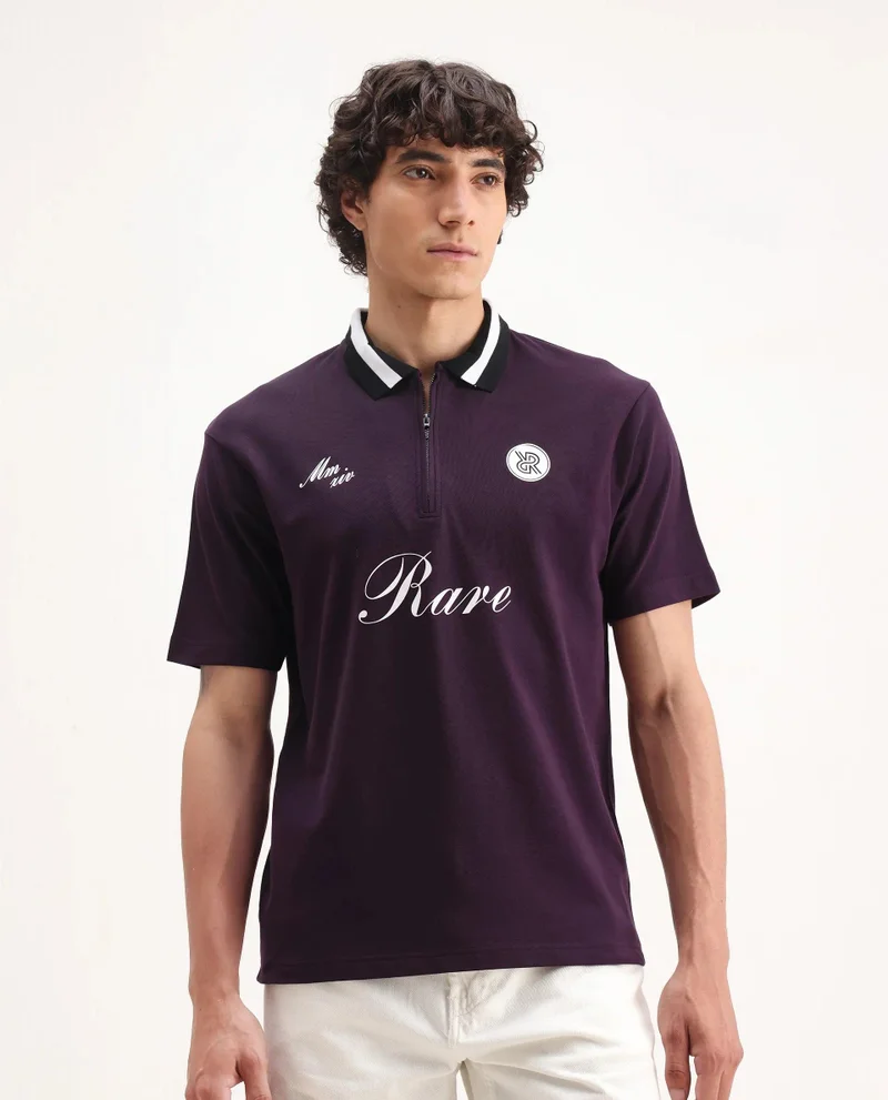 Rare Rabbit Men's Graphic Embroidered Polo