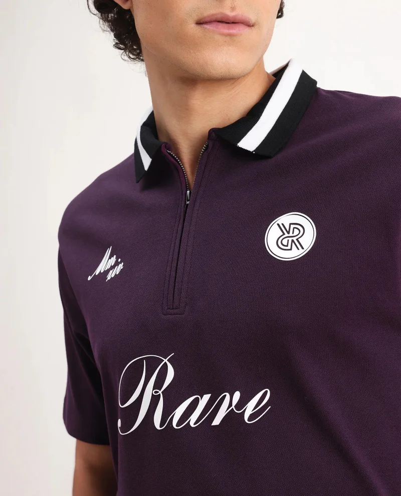 Rare Rabbit Men's Graphic Embroidered Polo