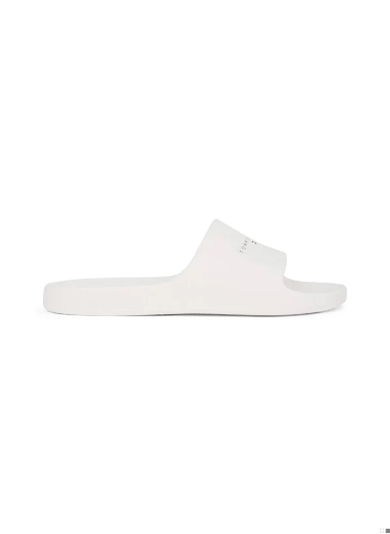 TOMMY JEANS Women's Pool Slides - Vinyl, White