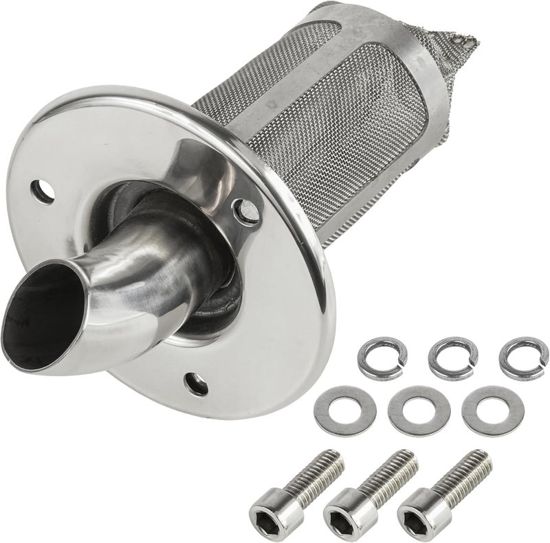 Caltric Exhaust Muffler Spark Arrester Outlet for Yamaha Grizzly 660 YFM660F 4X4 (2002-2008) - Image 1