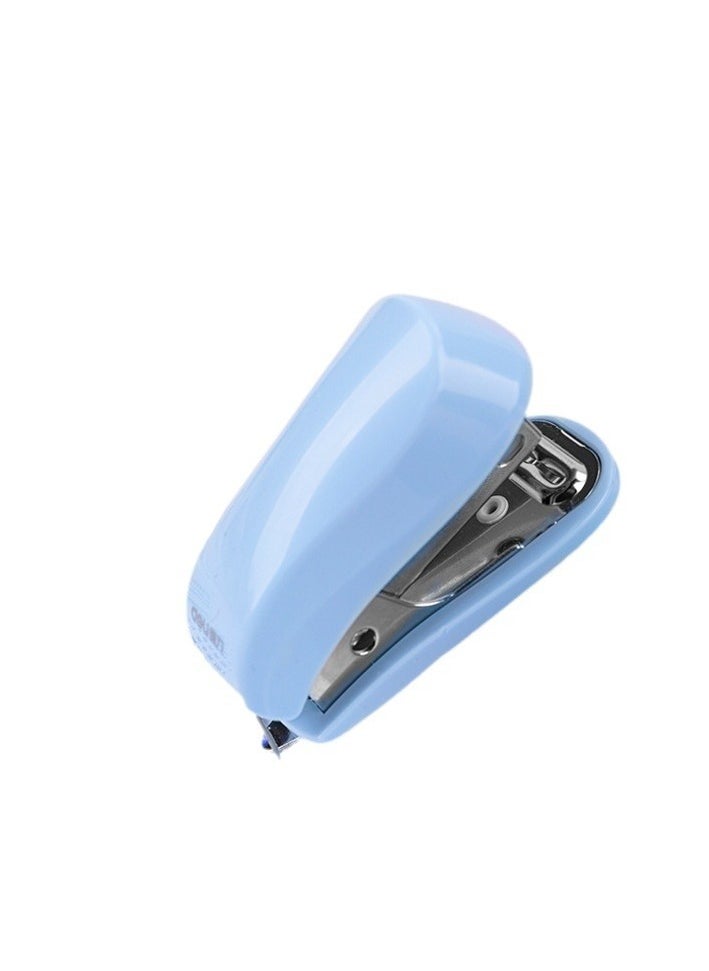 Deli - Deli Mini Stapler With 640 Standard Staples, 12 Sheet Capacity Desktop Stapler For Student, Office, Blue - Image 1