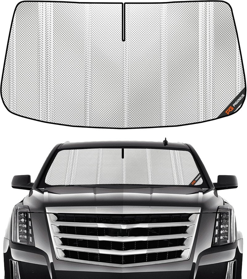 Pigenius Windshield Sun Shade for Cadillac Escalade, Chevrolet Suburban, and GMC Yukon (2015-2020) - Image 1