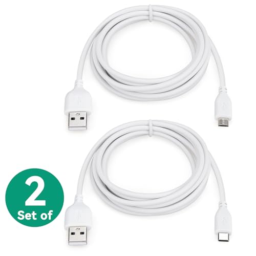 Smays Charger Cord Replacement for Kindle Fire, Paperwhite, Amazon Fire Tablet, Oasis e-Reader - White 6 ft - Image 2