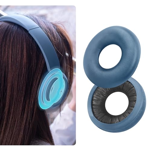 XBERSTAR Earpads Ear Pads For Sony WH-CH520 Headphone Replacement Ear Pads Comfort Quiet Over-ear Headphones with Softer Leather (blue earpads) - Image 3