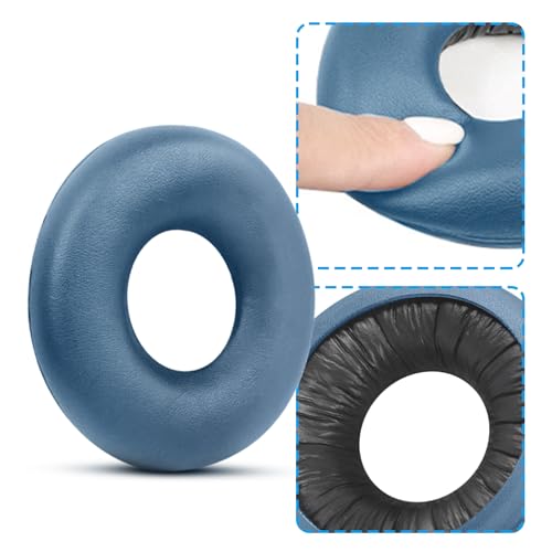 XBERSTAR Earpads Ear Pads For Sony WH-CH520 Headphone Replacement Ear Pads Comfort Quiet Over-ear Headphones with Softer Leather (blue earpads) - Image 2