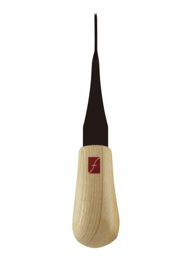 Flexcut Palm V-Tool, High Carbon Steel, Solid Ash Handle, 1 mm, 45 Degrees (FR803) - Image 1