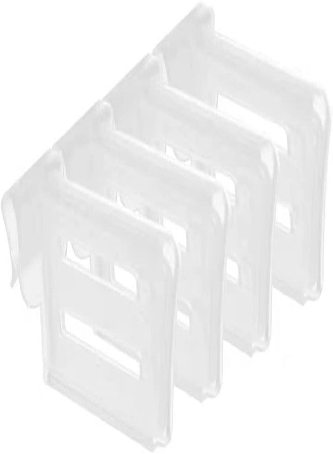 CELLEBII® Kitchen Refrigerator Internal Drawer Shelf Divider Clip Expandable Fridge Drawers Storage Partition Clips Space Dividing Bottle Food Packets Organizer for Refrigerator (4Pcs) - Image 1