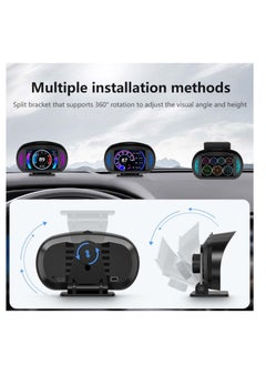 Excefore OBD2 Digital Speedometer, Universal Head Up Display (HUD), with Digital Multi Function and Multi Alarm Setting HD Display, with Speed, Tachometer, Troubleshooting, for Most Vehicles After 2008  - Image 4