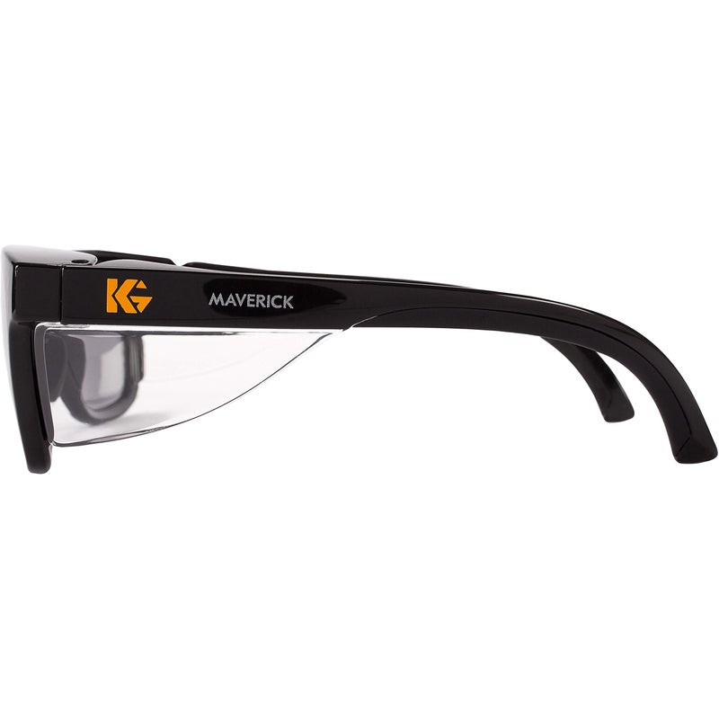 KLEENGUARD KCC49311, Maverick Safety Eyewear, 1 / Each, Smoke Gray Body,Smoke Lens,Black Frame - Image 4