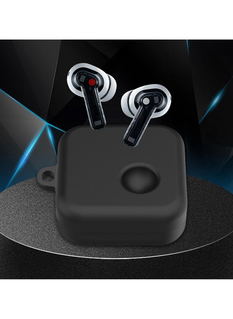 Silicone Dustproof Shockproof Earbud Case for Nothing Ear 1 (Black) - Image 4