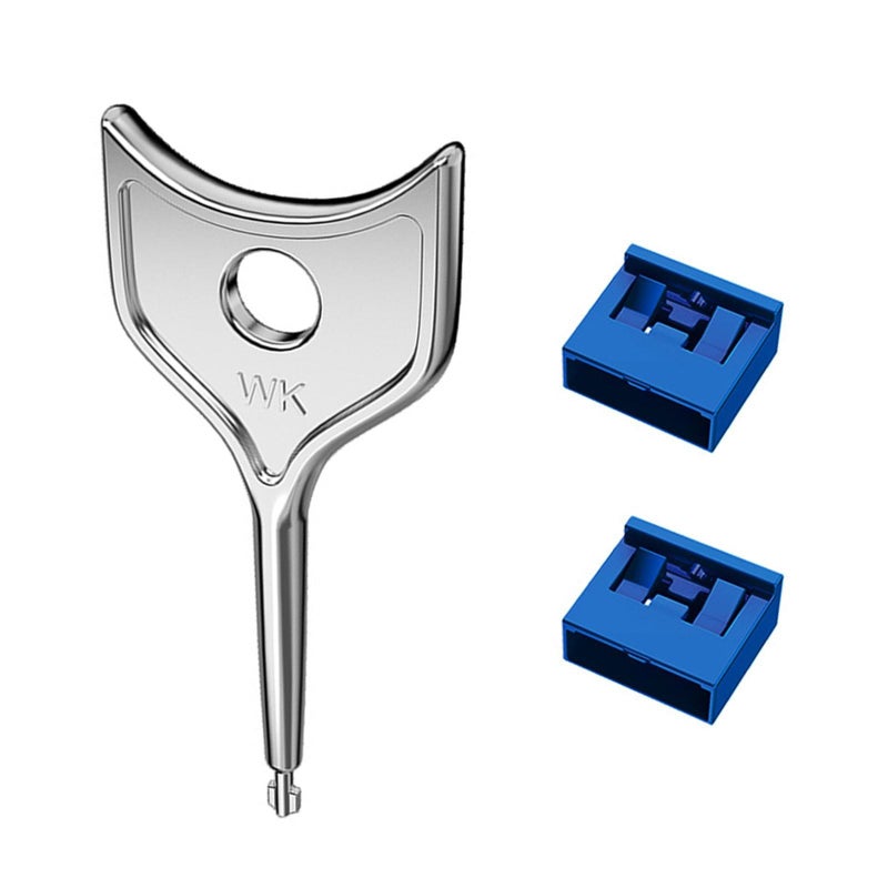 موانع منفذ USB، أزرق داكن، قطعتان، أداة واحدة، حماية آمنة للبيانات لأجهزة الكمبيوتر واللابتوب - Image 2