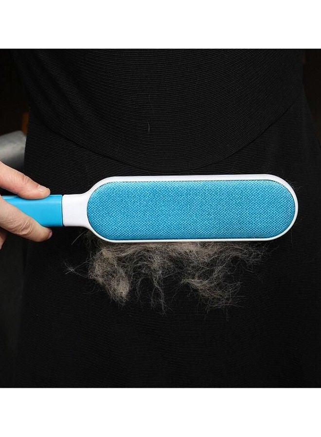 NIBEMINENT Double Sided Reusable Pet Fur Remover With Self-Cleaning Base Blue/White - Image 2
