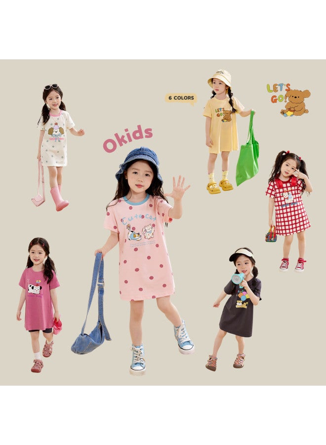 Luson Little O Baby Dress Baby T Dress Girl Cartoon Stylish Summer New Girl'S Dress - Image 3