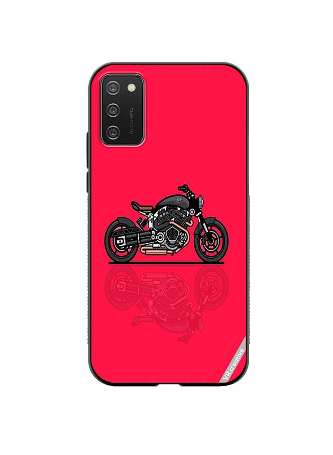 VR CREATIVE Protective Case Cover For Samsung Galaxy A03s Bike Design Multicolour - Image 1