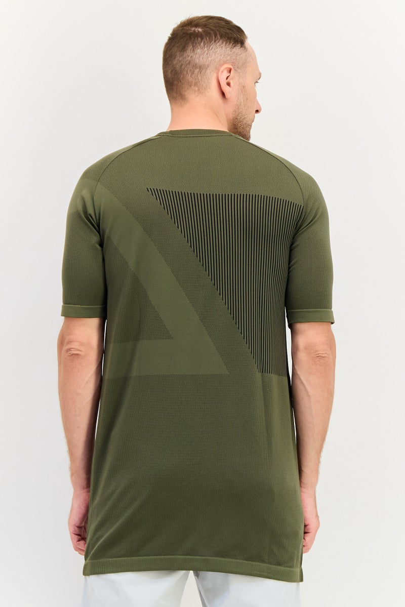 PUMA Men Sportswear Fit Short Sleeve Outdoor T-Shirt, Dark Olive - Image 2