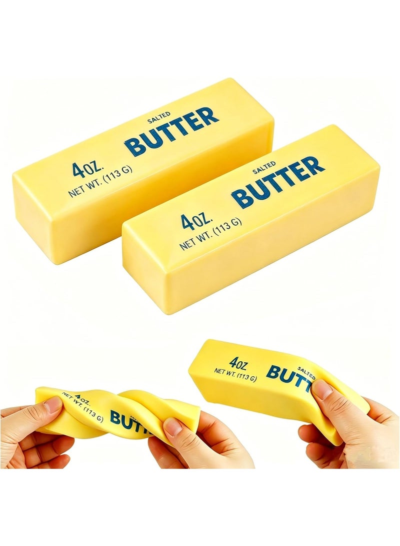 squishy Butter Squishy Toy, Squishy Butter Stick, Butter Stress Toy, Squeeze Butter Squishy - Slow Rising Party Favor Stress Relief Gift for Kids 4-8 8-12 (1pcs Butter Stick) - Image 1
