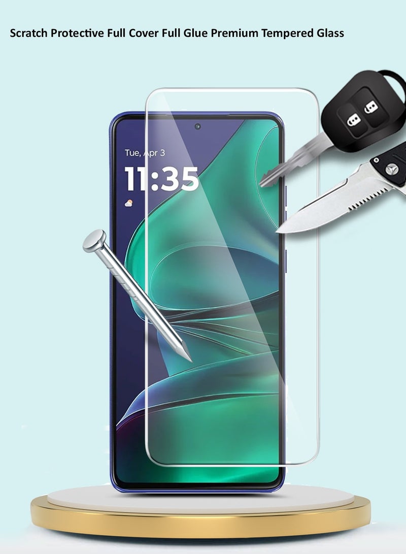 جيماكس واقي شاشة زجاجي مقسّى 9H 2.5D بحواف منحنية لهاتف موتورولا إيدج 60 ستايلس 5G 2025 سلسلة GMAX Premium - شفاف - Image 3