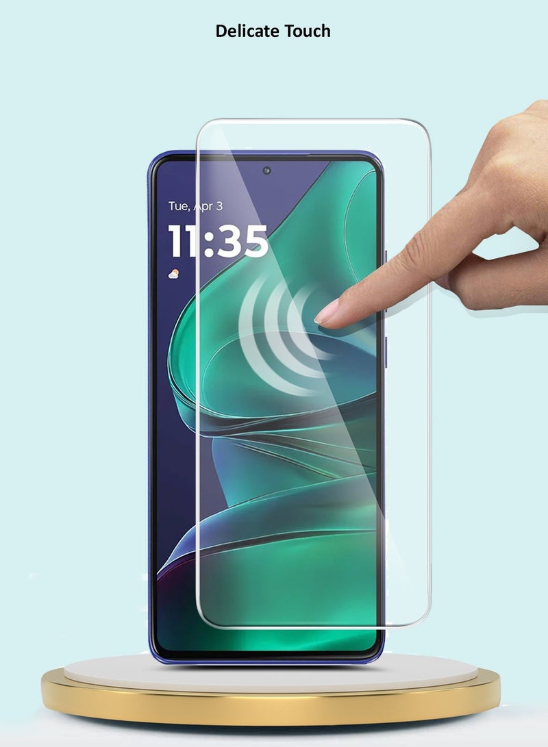 جيماكس واقي شاشة زجاجي مقسّى 9H 2.5D بحواف منحنية لهاتف موتورولا إيدج 60 ستايلس 5G 2025 سلسلة GMAX Premium - شفاف - Image 5