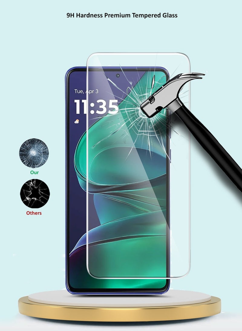 جيماكس واقي شاشة زجاجي مقسّى 9H 2.5D بحواف منحنية لهاتف موتورولا إيدج 60 ستايلس 5G 2025 سلسلة GMAX Premium - شفاف - Image 4