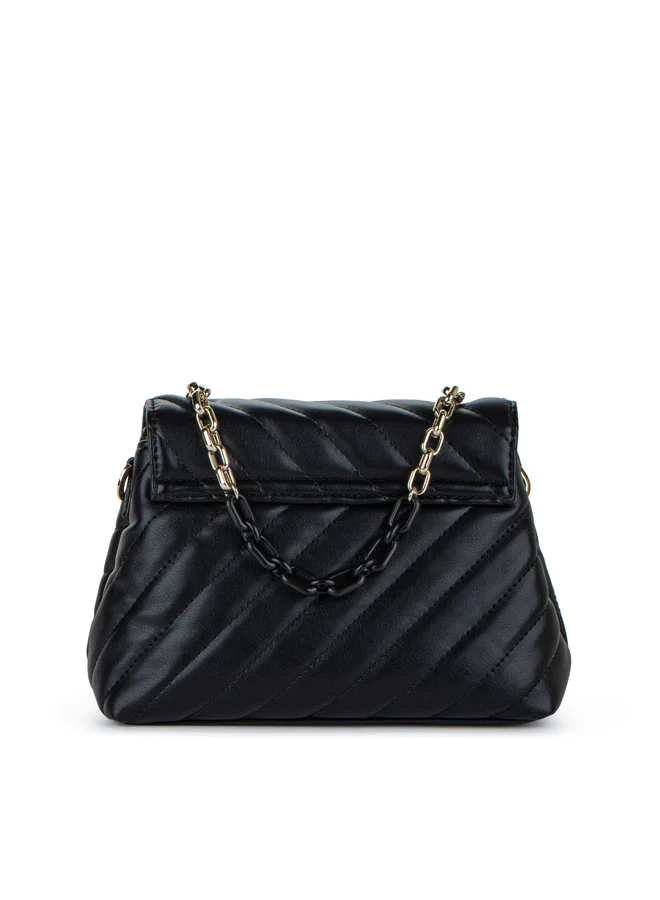 Vincci Women Quilted Shoulder Bag With Chain detail