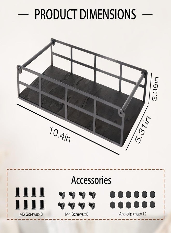 OYEFLY Toilet Paper Basket Organizer (Black 2Pcs) - Image 3