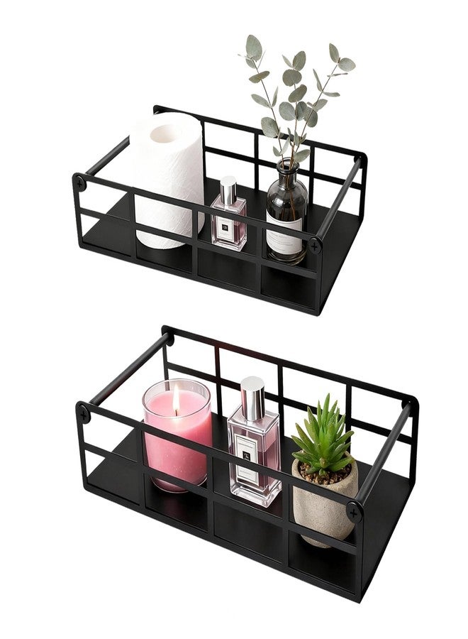 OYEFLY Toilet Paper Basket Organizer (Black 2Pcs) - Image 1