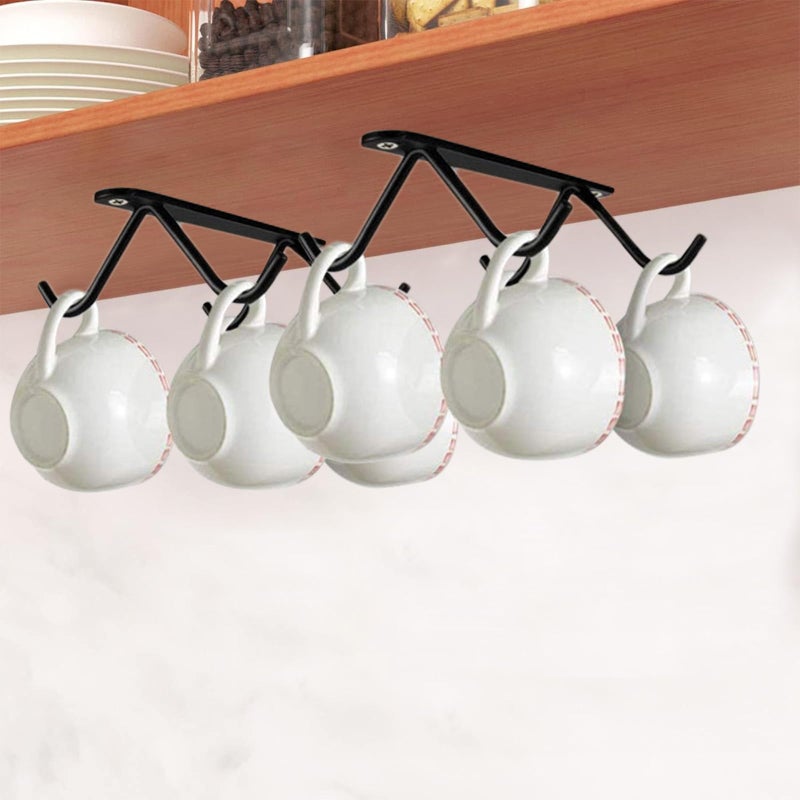 Iron Kitchen Mug Rack Organizer with Hooks for Cup Drying and Storage - Image 5