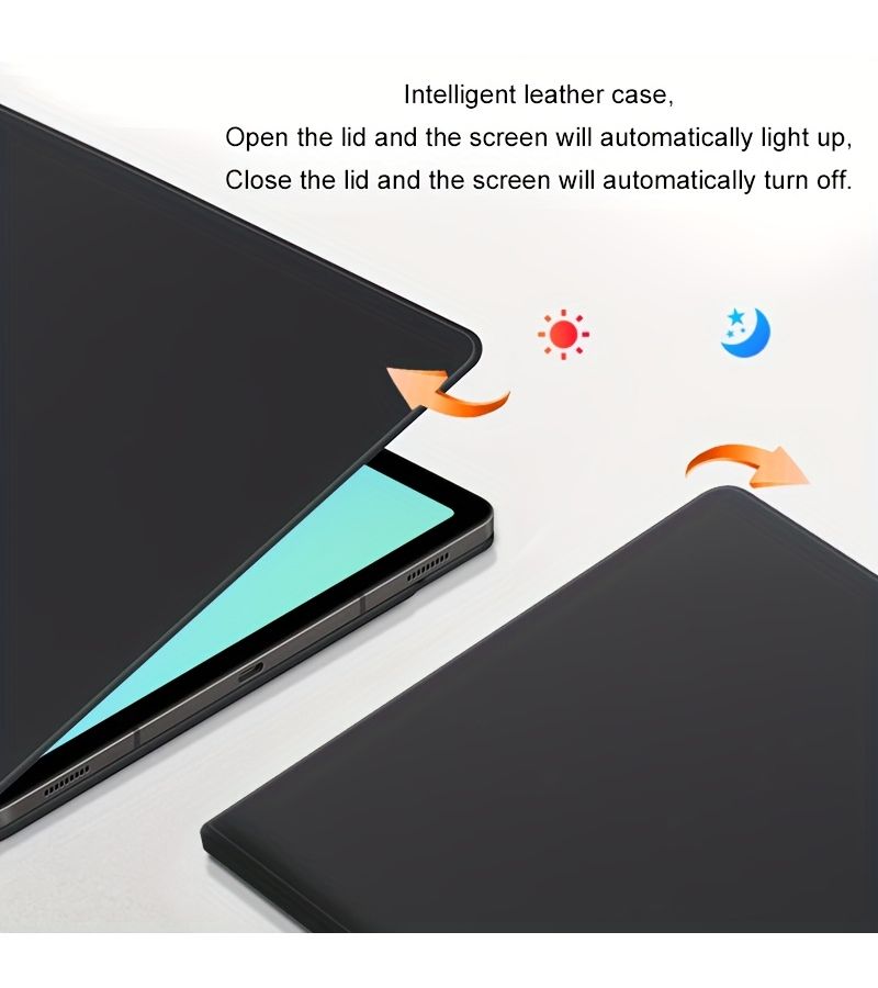 Light Blue Magnetic Case for Samsung Galaxy Tab S10 FE Plus No Bottom Shell - Image 3