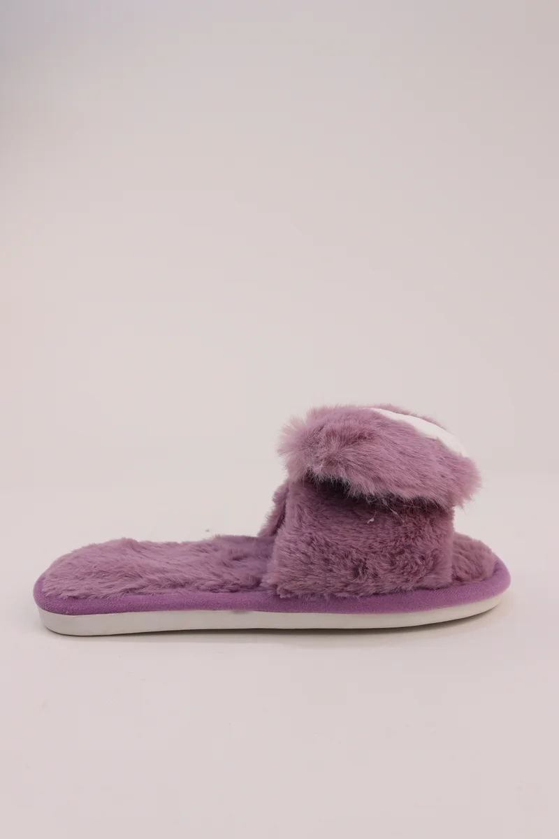 Viny PURPLE VINY Women's Plush Fur Home Slippers | Soft Teddy Bear Indoor Slippers | Cozy Carpet Slides for Daily Wear & All-Season Comfort for Women | Best Price UAE