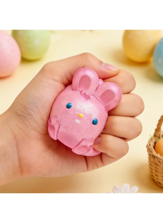 نيدوه لعبة نيدوه جيلي هوبس الأرنب المضغوط المعطر – لعبة حسية للضغط لتخفيف التوتر للأطفال والبالغين، مضاد للقلق ومساعد للتركيز لمرضى اضطراب فرط الحركة، لعبة مكتب (باللون الوردي) - Image 2