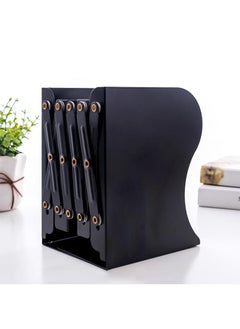 Generic Expandable Bookends Stand Metal Book Organizer Adjustable Bookshelf For Home School Office  - Image 1