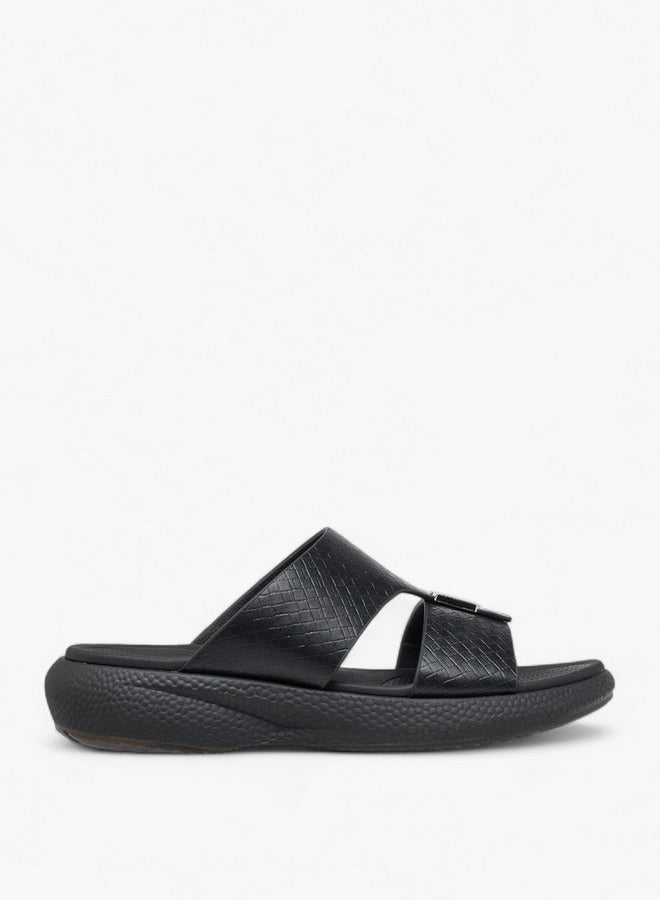 Le Confort Men Textured Slip-On Comfort Sandals - Image 3