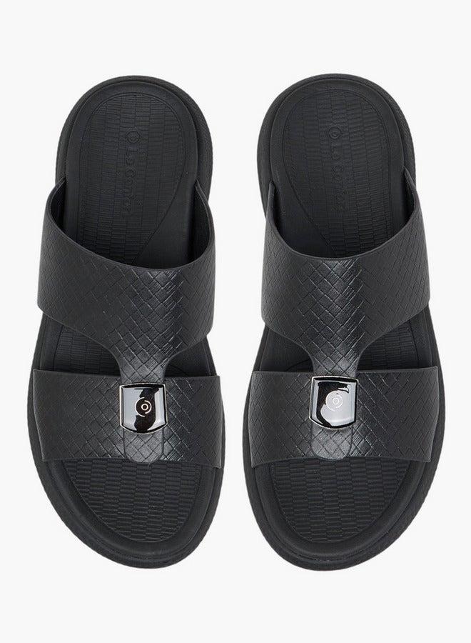 Le Confort Men Textured Slip-On Comfort Sandals - Image 3