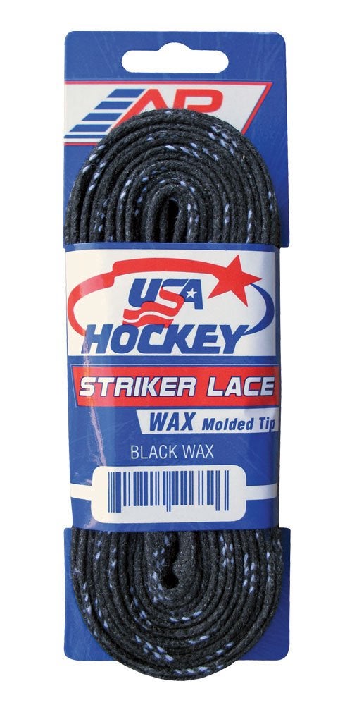 A&R Sports USA Waxed Hockey Laces, 120-Inch, Black - Image 2