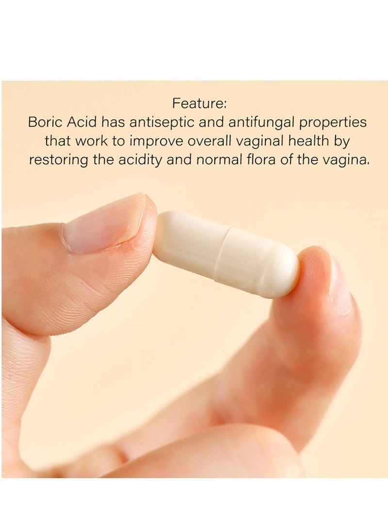 NutraBlast Boric Acid Vaginal Suppositories - 30 Count, 600mg Each, Supports Intimate Health - Image 2