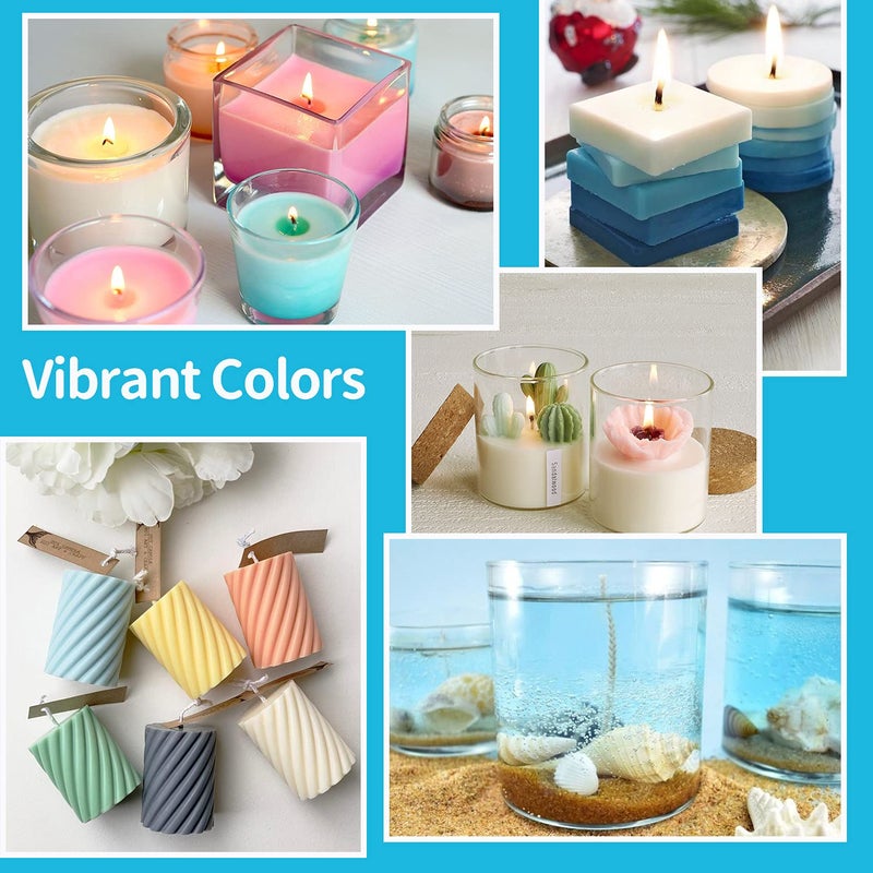YRYM HT Candle Color Dye for Soy Wax, Safe and Natural- 34 Popular Colors for Candle Making - 8.5oz - Image 4