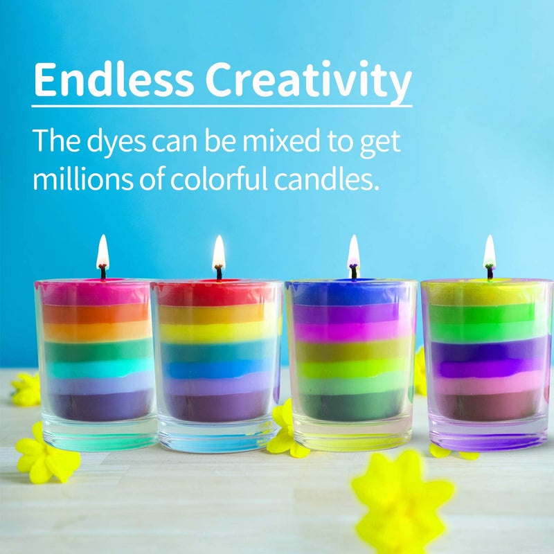 YRYM HT Candle Color Dye for Soy Wax, Safe and Natural- 34 Popular Colors for Candle Making - 8.5oz - Image 3