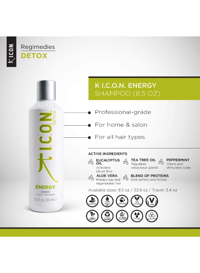 ICON Energy Detoxifying Shampoo 85 oz - Image 4