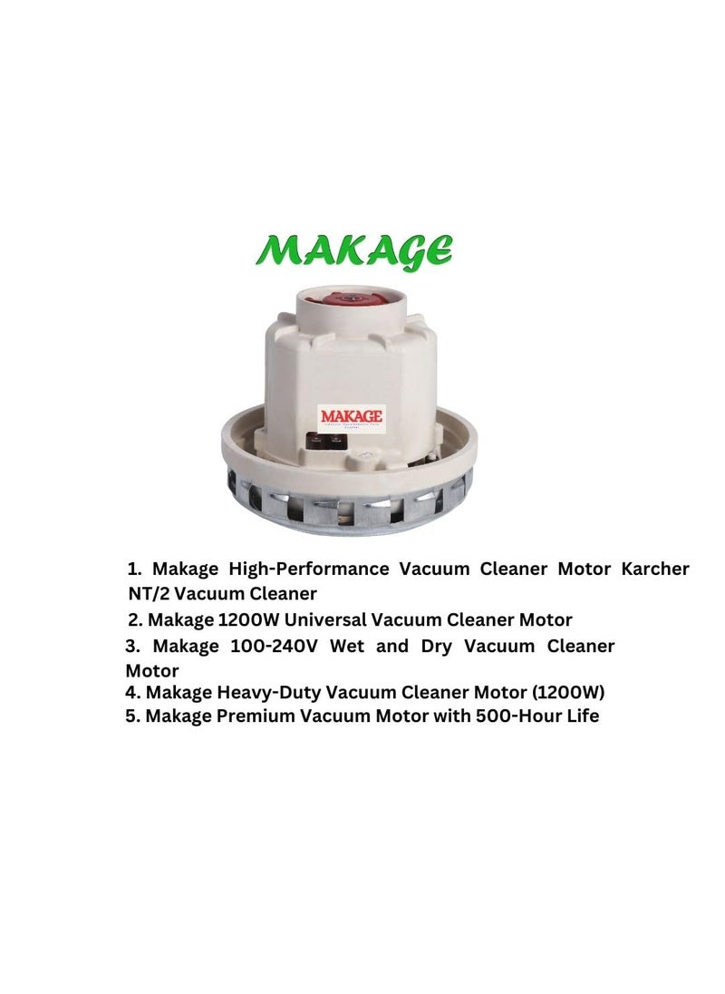 MAKAGE Makage 220V 1200W Vacuum Cleaner Motor for 652 WD5 WD6 Copper Winding  - Image 5
