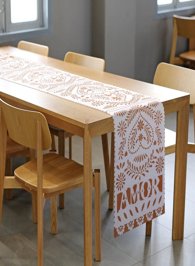 Jingmore 6 Pack Mexican Talavera Table Runner 13.5 x 73" Linen Cielito Lindo Baby Shower Decorations for Cinco De Mayo Dia De Los Muertos Fiesta Party Wedding Birthday Baby Shower & Home Decor - Image 5