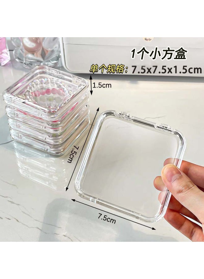 Anti-oxidation elry Box Portable Transparent Acrylic Bracelet Chain elry Toy Beaded Crystal Bracelet Storage Box