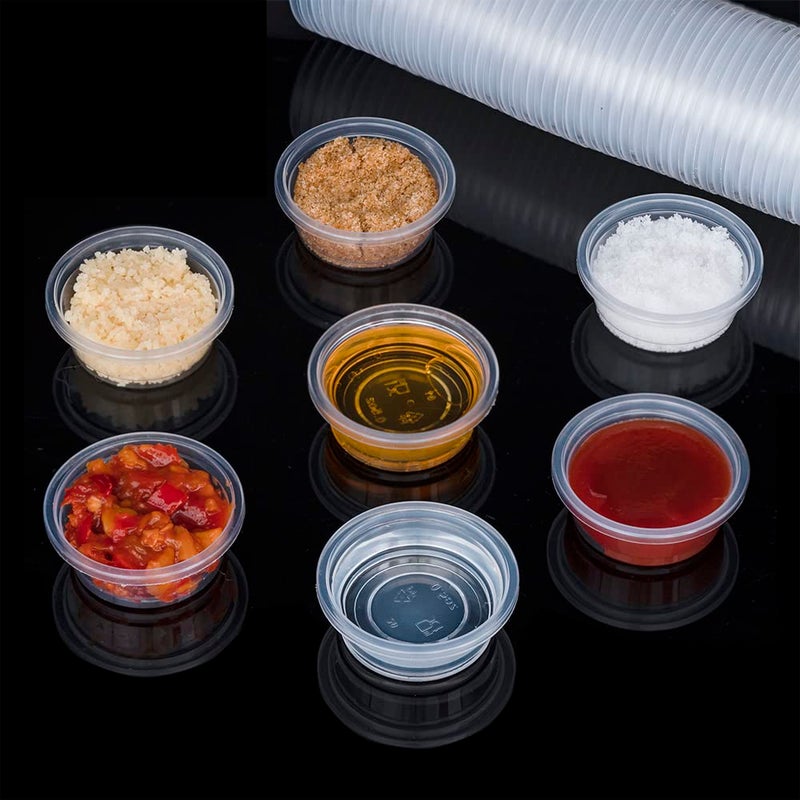 MRTIOO 100 pcs 0.5oz Crested Gecko Food and Water Feeding Cups, Reptile Feeder Bowls, for Lizard and Other Small Pet Ledge Accessories Supplies - Image 2