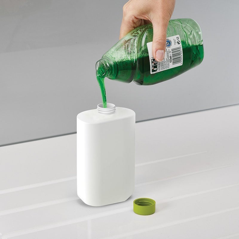 Surfexa Kitchen Dish Soap Dispenser with Sponge Holder 2022 Newest 2in1 Countertop Soap Pump Dispenser for Kitchen Sink Dishwashing Soap Dispenser 125 Ounces SoapNew Sink Tidy - Image 3