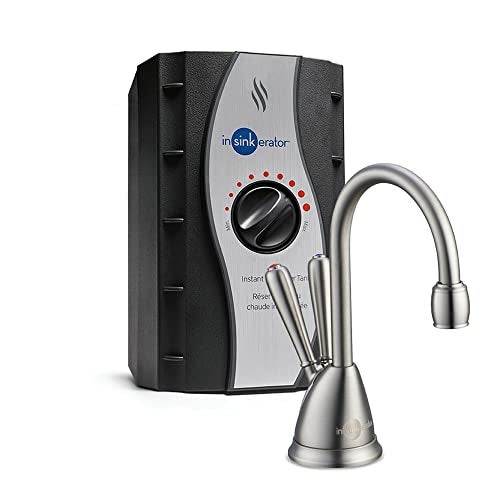InSinkErator View Instant Hot & Cold Water Dispenser - Faucet & Tank, Satin Nickel, HC-View-SN 10.00 x 11.50 x 0.00 inches - Image 1