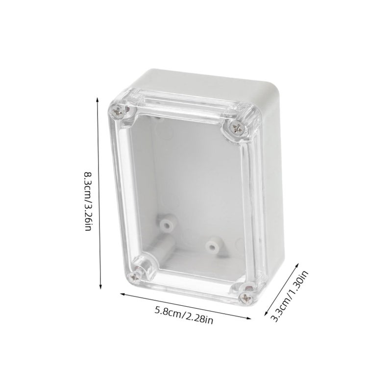 2Pcs High Transparency ABS Electrical Enclosure Box Outdoor Storage For Security Module - Image 3