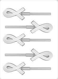 LorAnn Oils LorAnn Crossed Ribbon Lollipop Sheet Mold